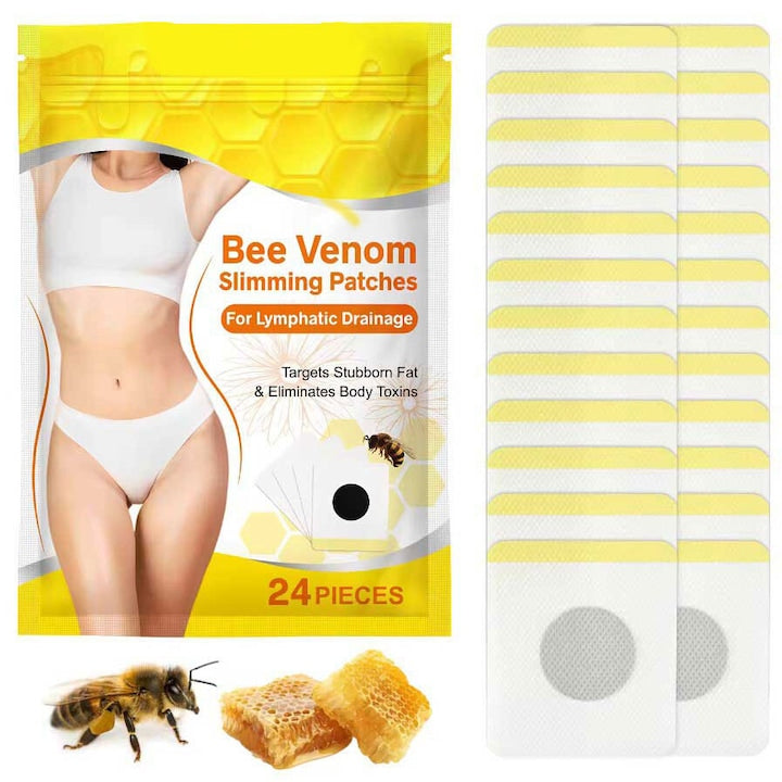 Set 24 Plasturi de Slabit cu Venin de Albine