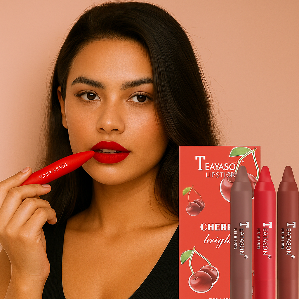 Set de 3 Rujuri Parfumate - Cirese